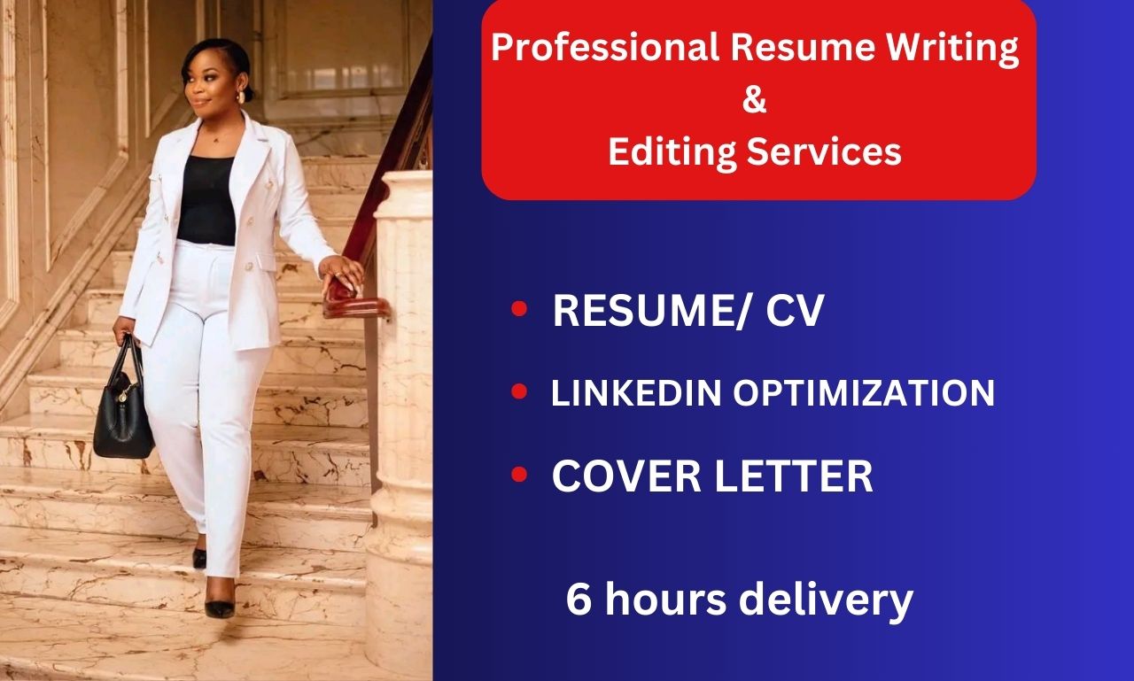 I will deliver a 6-hour professional resume writing service